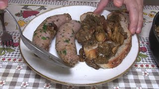 Salsiccia e Funghi con Pane Cafone o Polenta [upl. by Acile930]