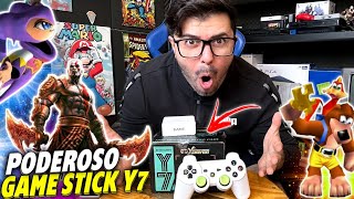 UNBOXING INSTALAÇÃO E REVIEW DO GAME STICK Y7 [upl. by Muryh]