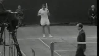 Some footage of the 1954 Wimbledon Final Rosewall vs Drobny [upl. by Egiaf]