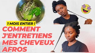 🇨🇮106• ROUTINE CAPILLAIRE d Août  cheveux crépus  AFROS challengevalèhtépuissanci2  Valèh Té [upl. by Yromas]