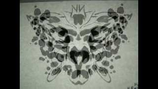 Rorschach test Henseler style on white paper [upl. by Yrrah]