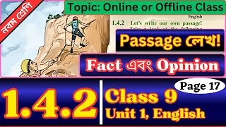 Class 9 English 142 Page 17  Online or Offline Class  Class Nine Chapter 1 Lesson 142 [upl. by Deina]