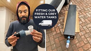 Campervan Water Tanks Installation  Sprinter Van Conversion Plumbing [upl. by Molli]