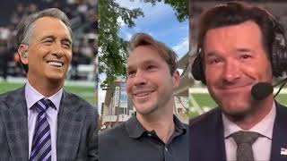 Cris Collinsworth and Tony Romo HIT THE TOWN [upl. by Tjaden]