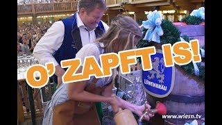 Ozapft is im Schützenfestzelt  Anzapfen Wiesn 2018 [upl. by Nogas]