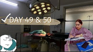 Day 49 amp 50  365 of house job  vlog 110  no time to even have lunch chaotic ward  doctor galore [upl. by Irrehs]