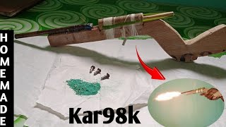 DIYHomemade kar98k rifle  How to make hunting rifle at home [upl. by Erdnassac769]