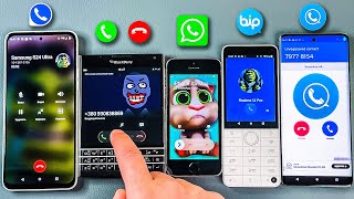 Zangi WhatsApp BiP SkyPhone Incoming Call HTC U23  BlackBerry  iPhone 5s  Xiaomi Qin  Moto [upl. by Warrin]