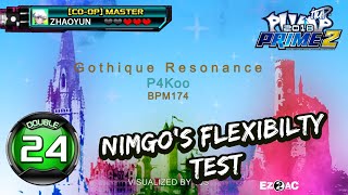 ZHAOYUN vs Gothique Resonance D24 Nimgos Flexibility Test  PUMP IT UP PRIME 2 QUEST ZONE ✔ [upl. by Gausman]