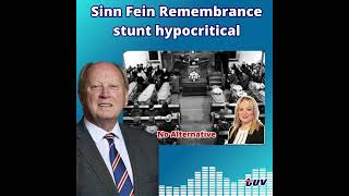 Sinn Fein Remembrance stunt hypocritical [upl. by Grane]