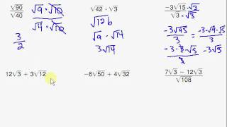 Simplifying Square Roots [upl. by Annil]