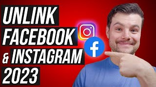 How to Unlink Facebook and Instagram Account 2023 [upl. by Analem]