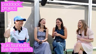 Yuki Tsunoda Live From Austin  His 2024 success Daniel Ricciardo tribute words of wisdom for Liam [upl. by Ainna]