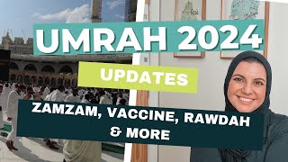 Everything Umrah 2024 Updates  Nusuk Zamzam Haramain Train Vaccines Children amp More [upl. by Mureil]