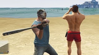 GTA 5 SUPER PUNCH Crazy Life Compilation Gta V Fails Funny Moments [upl. by Nirret]