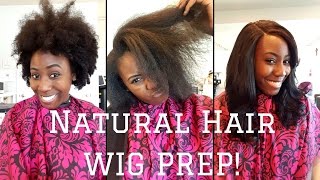 How I prep my hair for wigs [upl. by Nahor]