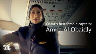 Qatar’s First Female Captain  Qatar Airways [upl. by Lohman]