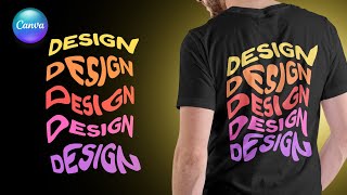 Typography Design Canva Tutorial Melted Distortion Text Effect [upl. by Nuhsar]