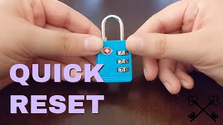 How To Reset TSA Lock Combo Tutorial  Lock Reset Series [upl. by Miles]