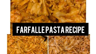 Chiken farfalle pasta recipe 😋 easy to make halalfood [upl. by Standford]