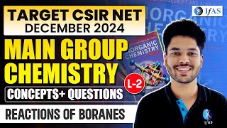 Reaction Of Boranes  Main Group Chemistry  Concepts  Questions  CSIR NET Dec 2024  L2  IFAS [upl. by Caryn978]