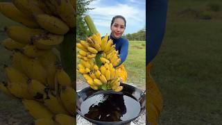 How to crispy banana recipe shortvideo shorts cooking food recipe [upl. by Einniw]