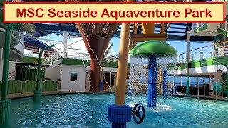 MSC Seaside Aquaventure Park Your Ultimate Waterpark Adventure [upl. by Tapes]