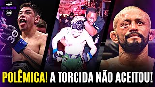 BRANDON MORENO VENCE DEIVESON E É ATACADO PELA TORCIDA BRASILEIRA [upl. by Atsirhcal764]