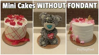 3 Easy and Cute Anniversary Cakes without fondant  Anniversary Cake Ideas [upl. by Daenis]