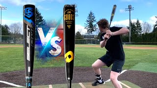 THE GOODS vs SELECT PWR  WHICH IS BETTER Power Hitter Hybrid Showdown  BBCOR Baseball Bat Reviews [upl. by Julieta]