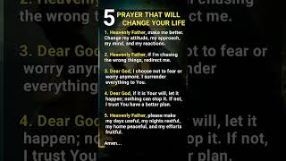 5 Prayer That Will Change Your Life shortsfeed prayerfortoday dailyprayer [upl. by Arten]