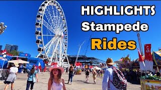 Highlights The Performance Of Stampede Calgary 2022 Rides Street Food Games Canada Alberta 4K tours [upl. by Kaufmann486]