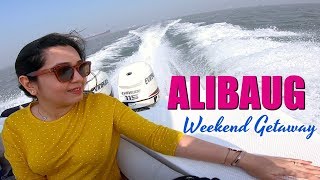 ALIBAG WEEKEND VLOG  Mumbai to Alibaug by speedboat  U Tropicana Villa [upl. by Necaj]