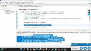 Exception Handling in java youtube javatutorial exceptionhandling java [upl. by Rehsa]