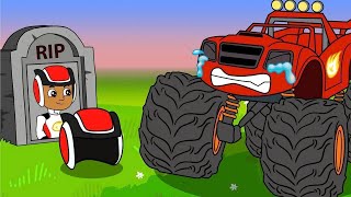 Oh No AJ Please Come Back Dont Leave Me Alone  Blaze and the Monster Machines Animation [upl. by Medeah]