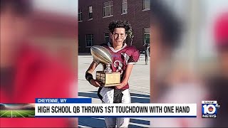 Onehanded high school quarterback proves physical limits are no obstacle to success [upl. by Kall250]