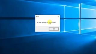 How to fix Error Set user setting to driver failed Solved [upl. by Lisab]