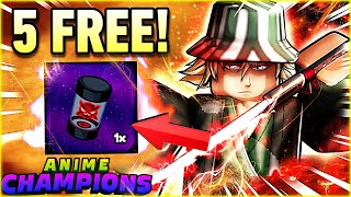 5 FREE COSMIC CODE  LUCK Orb Enhancers In Anime Champions Simulator UPDATE [upl. by Jedd]