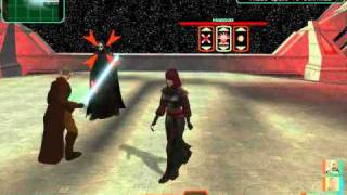 KOTOR 2 Darth Nihilus Battle LS Consular [upl. by Nwadrebma]