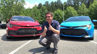 Corolla Hatchback vs Corolla Sedan you pick the winner [upl. by Ragg701]