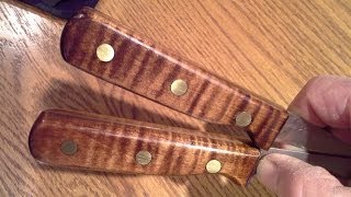 quotHOW TOquot Install new knife handles part 2 [upl. by Namyl]