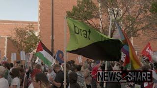 Thousands hold proPalestine antiHarris March on the DNC in Chicago [upl. by Chester]