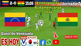 Venezuela vs Bolivia en vivo donde ver a que hora juega Venezuela vs Bolivia Eliminatorias 2024 [upl. by Ziul]