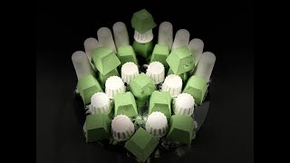 Baking Soda ASMR I Green and White Video 137 [upl. by Masuh]