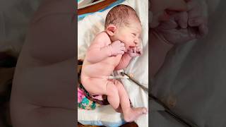 Adorable Newborn Baby First dose of Vaccine AfterBirth [upl. by Aicenert]