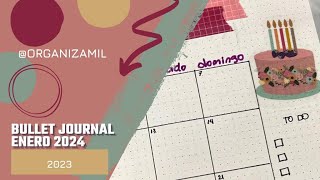 Enero 2024 en mi Bullet Journal [upl. by Jarrid]