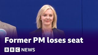 Moment former PM Liz Truss loses seat in UK general election  BBC News [upl. by Oreves]