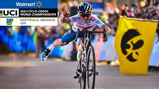 HOW Tom Pidcock won the 2022 UCI CycloCross World Championships Men Elite Highlights Full Race [upl. by Aicenra]