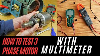 how to check 3 phase motor winding resistance using multimeter 3 phase motor ko kaise check karen [upl. by Junia892]