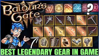 Baldurs Gate 3  ALL 17 Legendary Weapons Armor Ranked amp Showcase  Best MOST POWERFUL Gear Guide [upl. by Eneladgam160]